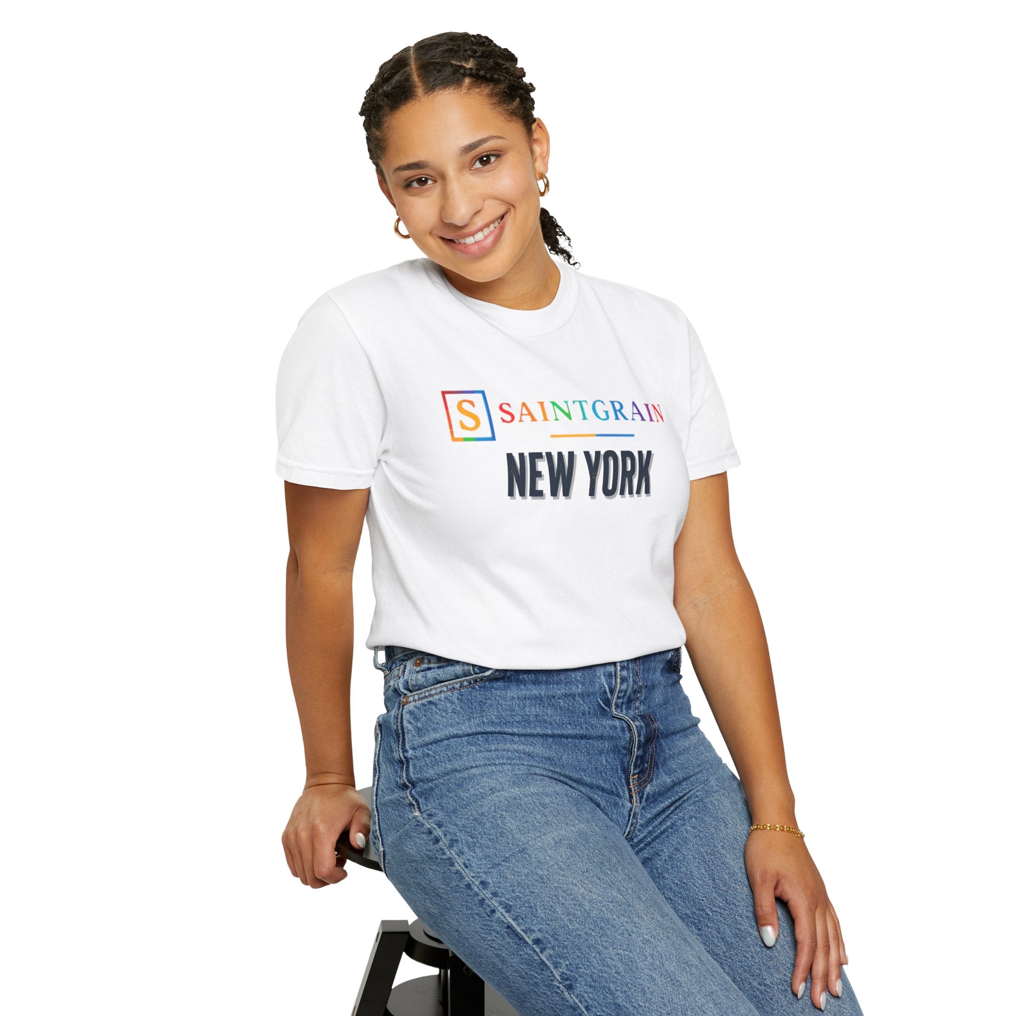 Saintgrain New York T-Shirt — Retro Logo City Tee