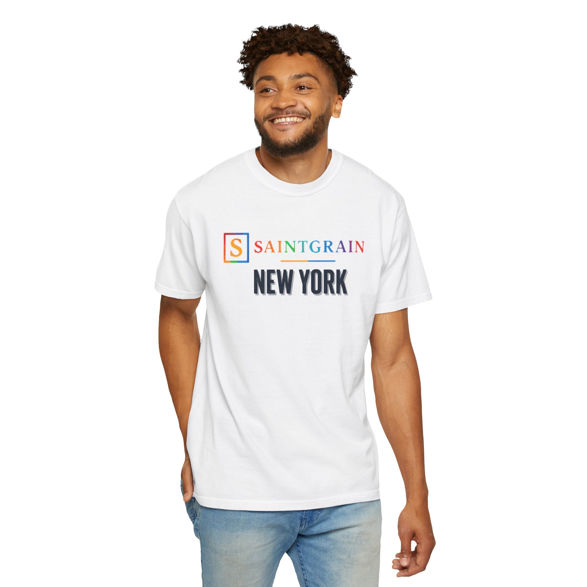 Saintgrain New York T-Shirt — Retro Logo City Tee