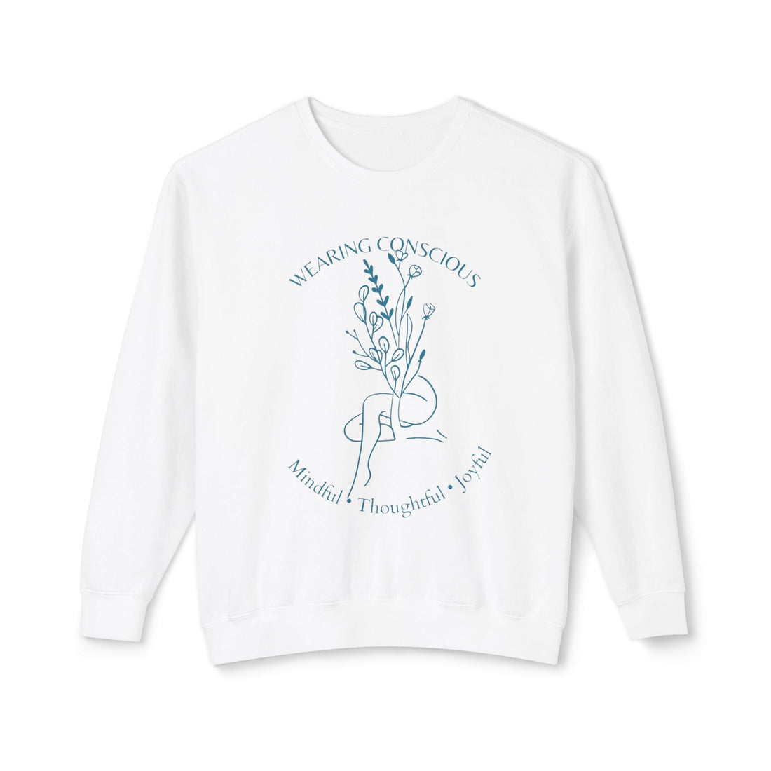 Spring Mindfulness Crewneck Sweatshirt - Joyous and Conscious Design