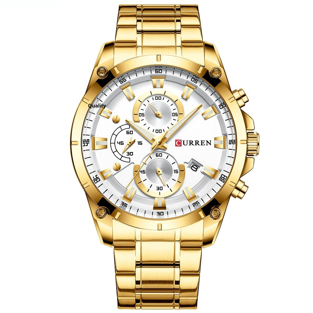 Fashionable Mens Waterproof Business Watch