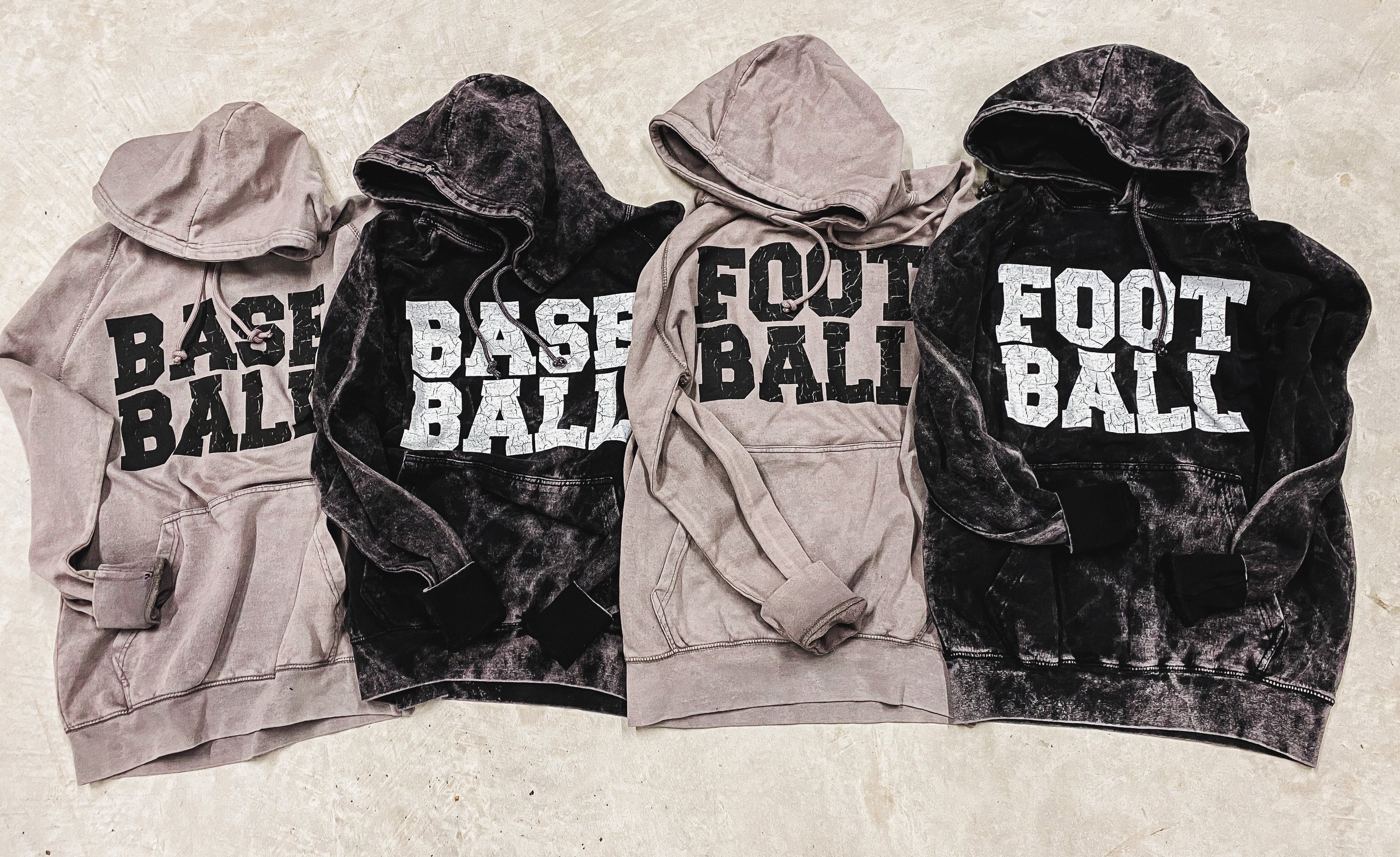 Baseball Vintage Raglan Hoodie