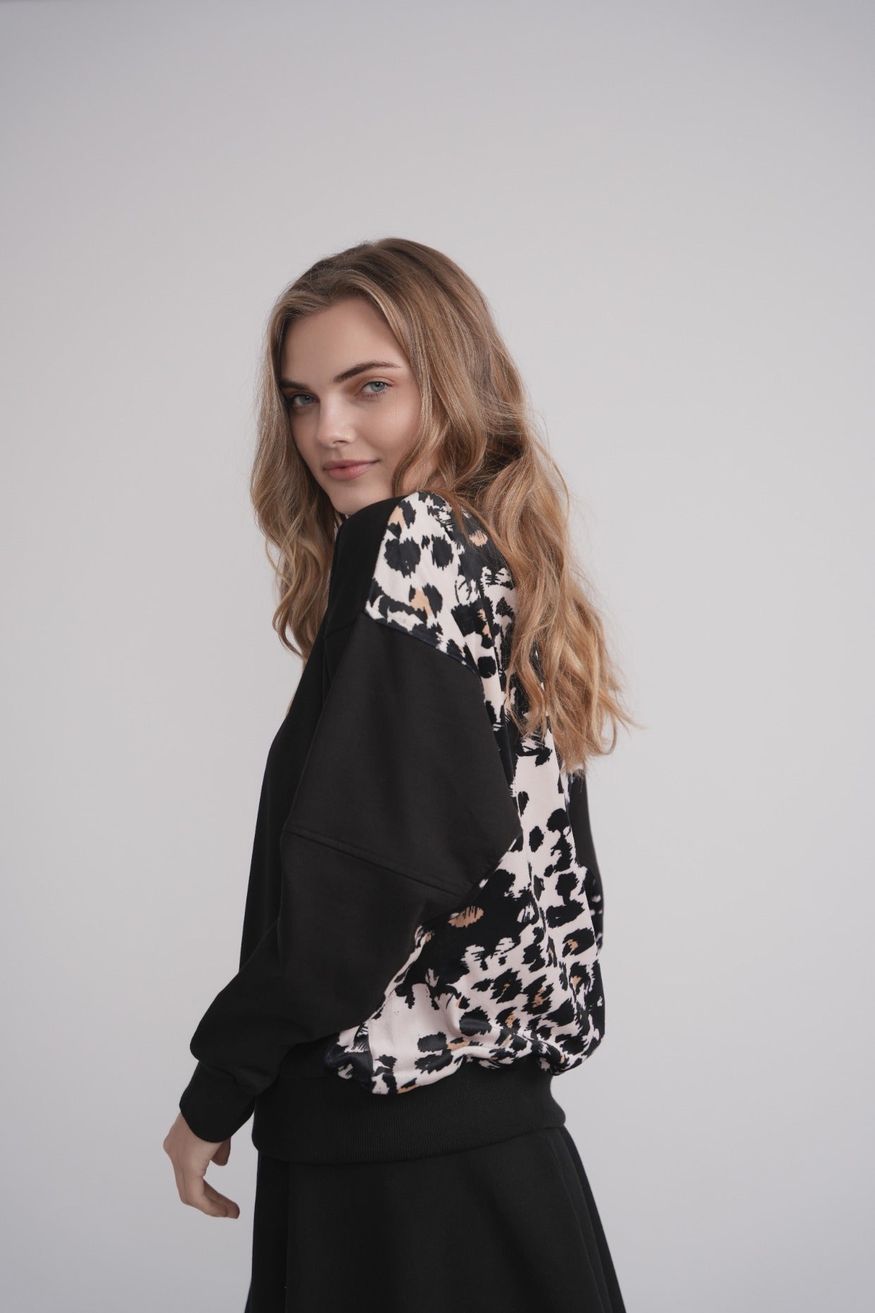 Velour Back Animal Print