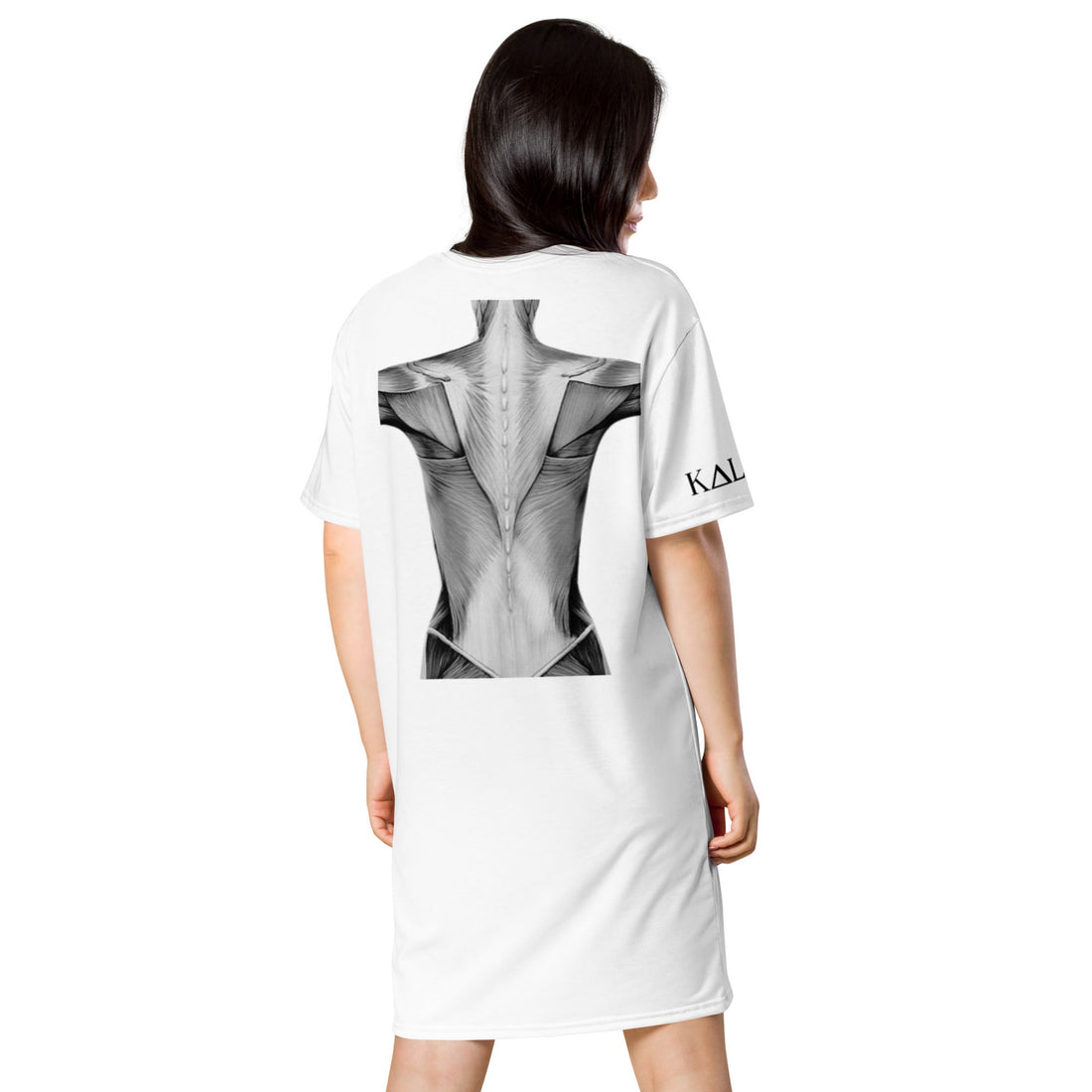 Muscle Anatomy T-Shirt Dress | Graphic Statement Style