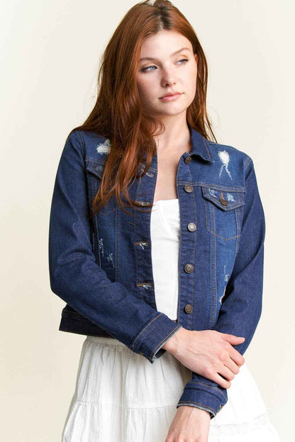 Classic Destructed Denim Jacket