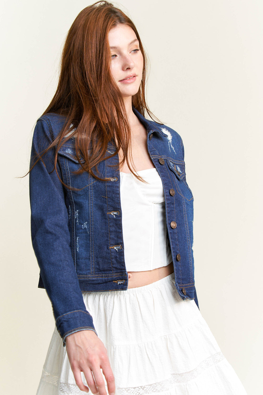 Classic Destructed Denim Jacket
