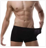 Men's Boxer Cotton Breathable Mid Waist Big Boxer Underwear