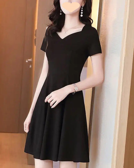 Collar Black Business Skirt Women's Summer Wear
