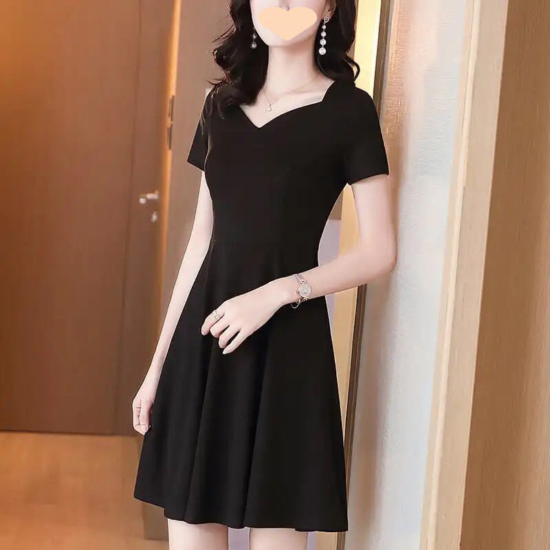Collar Black Business Skirt Women&