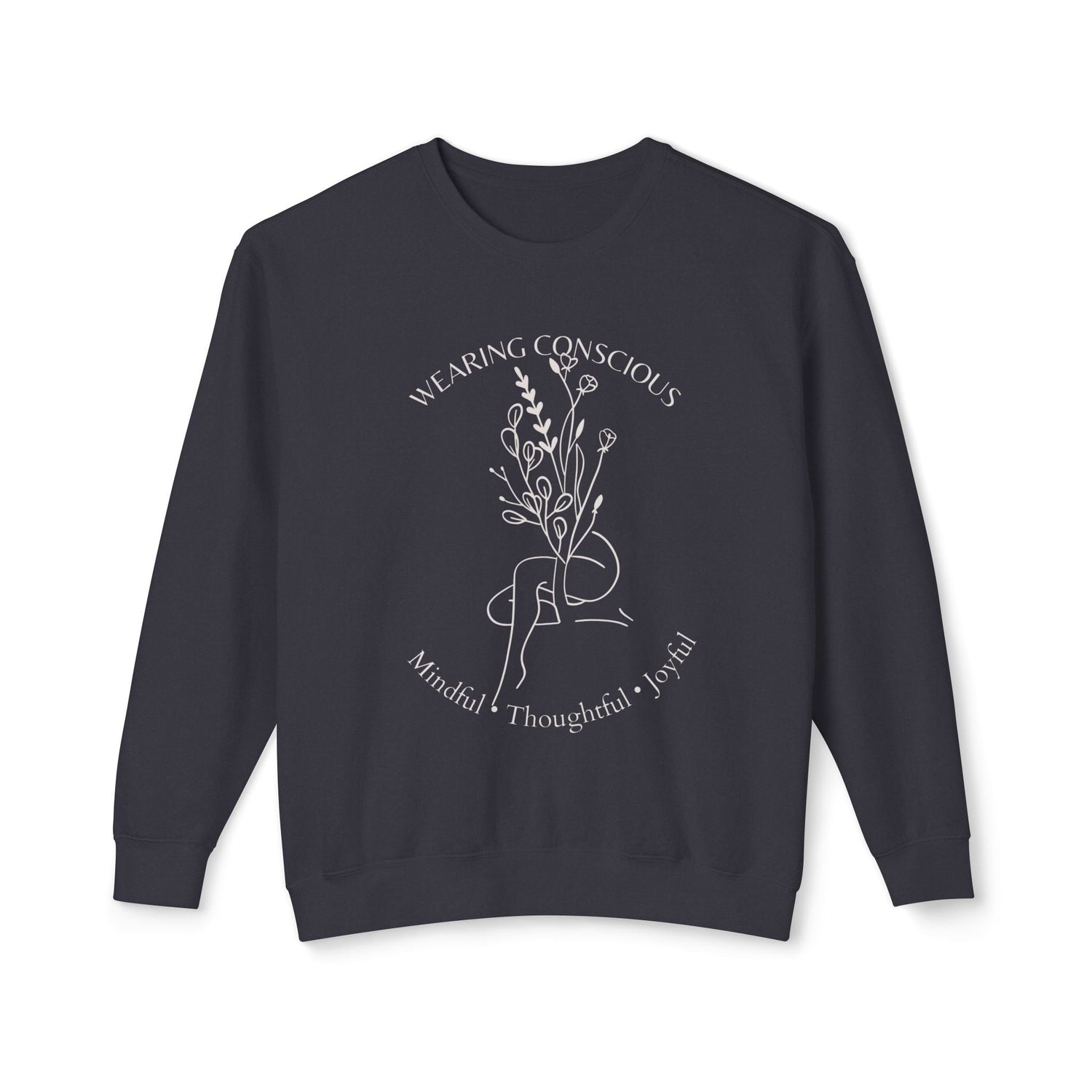 Spring Mindfulness Crewneck Sweatshirt - Joyous and Conscious Design