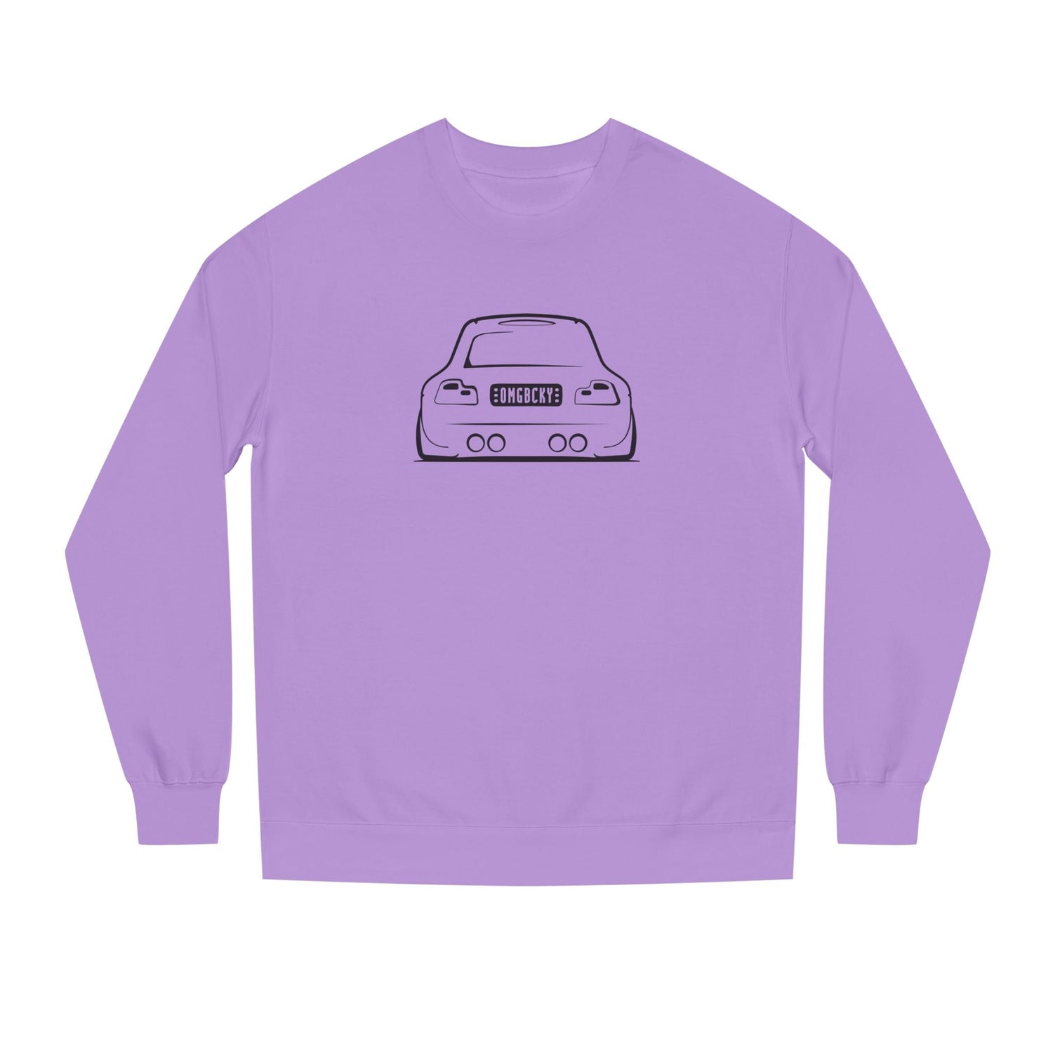 OMGBCKY Black Coupe Silhouette Sweatshirt - Unisex Independent Trading Company Crew Neck Fleece Sweatshirt