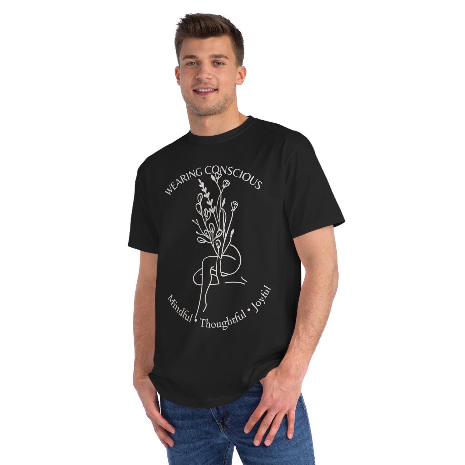 Mindful Thoughtful Joyful Organic Unisex T-Shirt