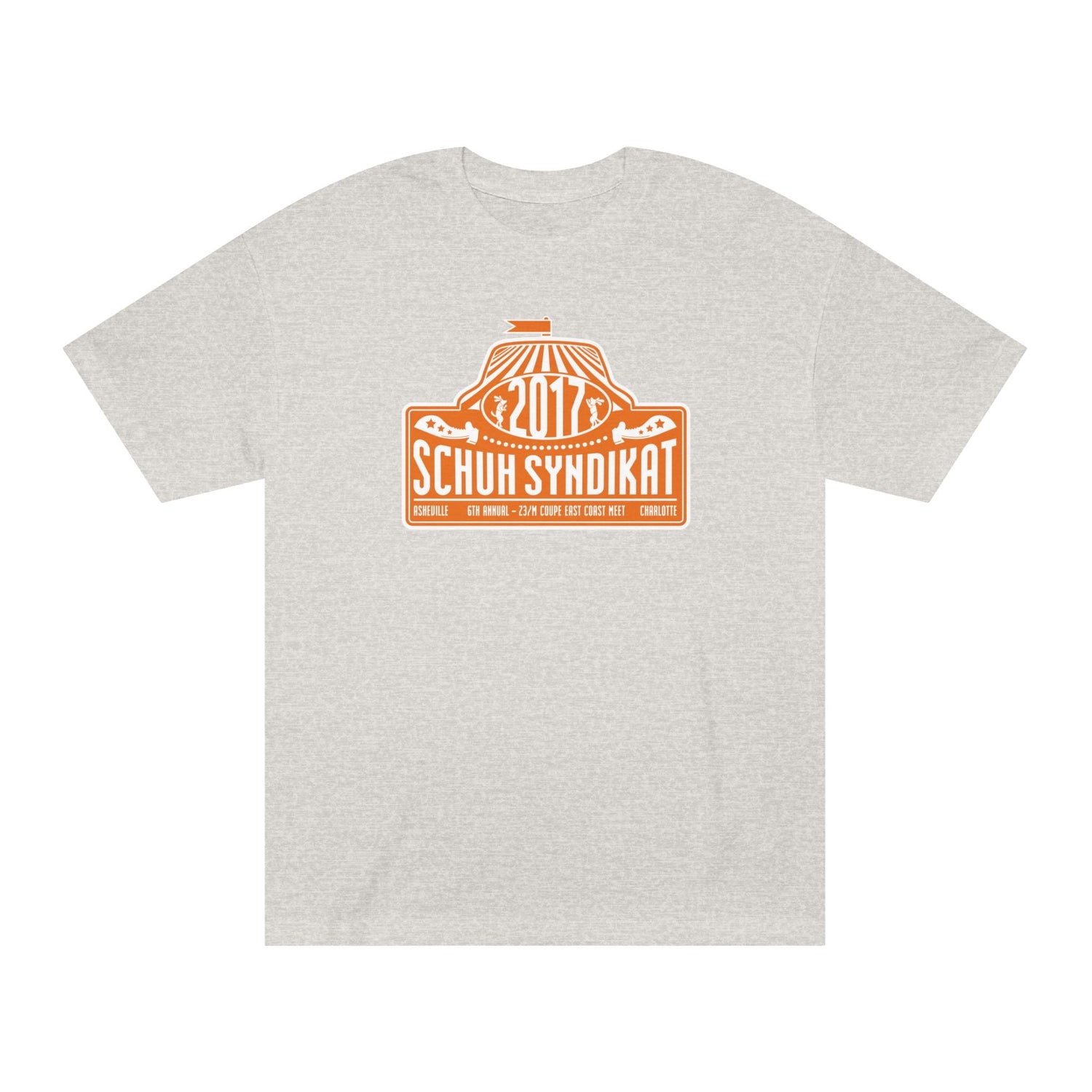 Schuh Syndikat "Rally Plate" Tee - Unisex American Apparel Classic T-Shirt
