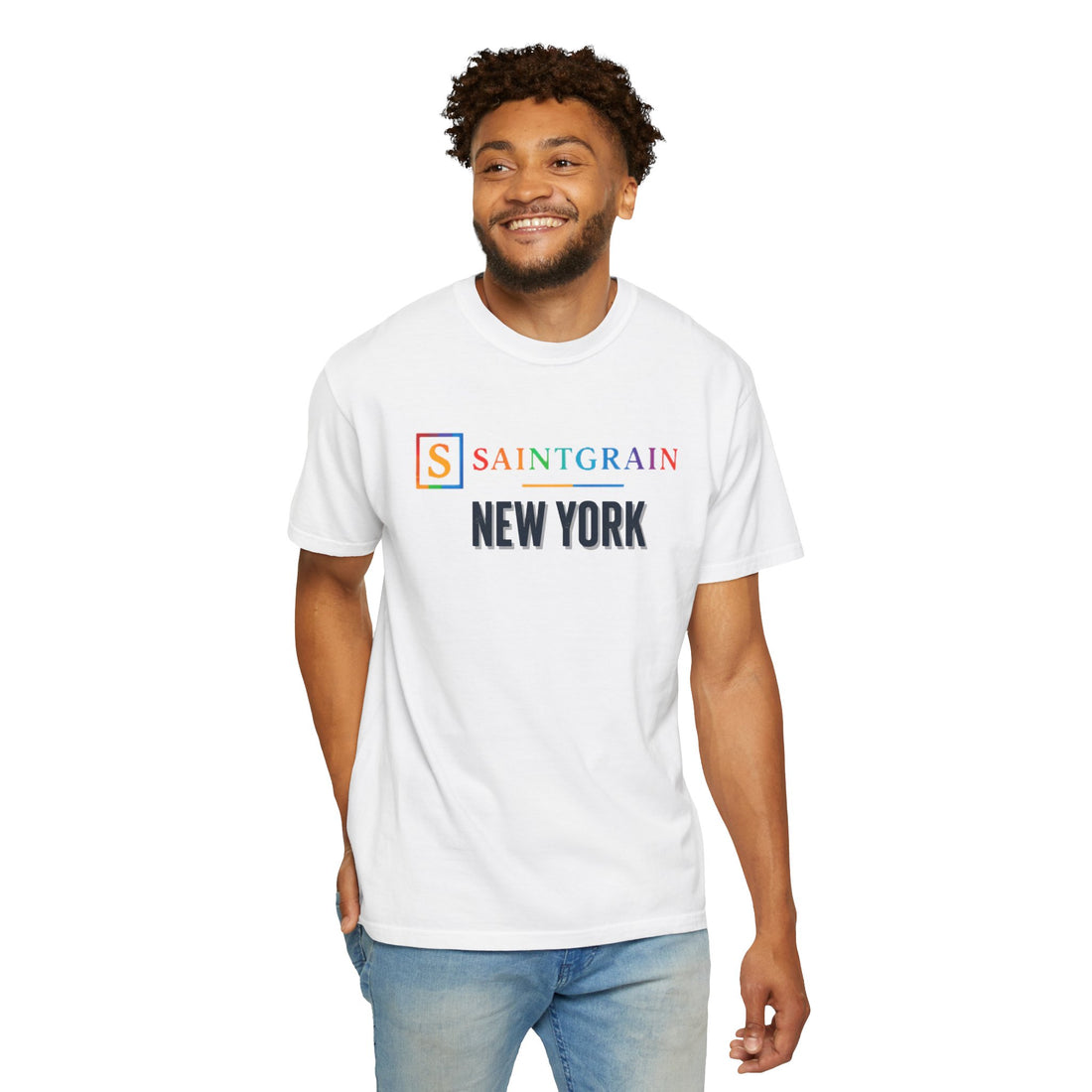 Saintgrain New York T-Shirt — Retro Logo City Tee