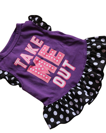 Small Dog Summer Dresses Vest Top Clothes Puppy Pet Dress Skirt Coat Apparel Pets Cats Dog Shirts Girl