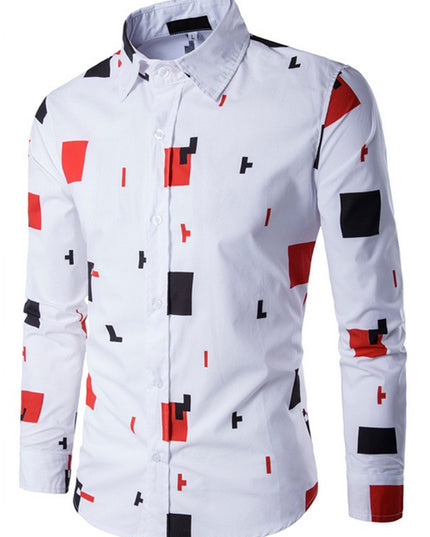 Mens Casual Long Sleeve Shirt
