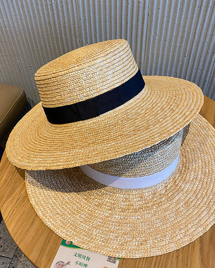 Woven Raffia Straw Hat Female Sunscreen Sunshade