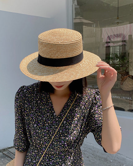 Woven Raffia Straw Hat Female Sunscreen Sunshade