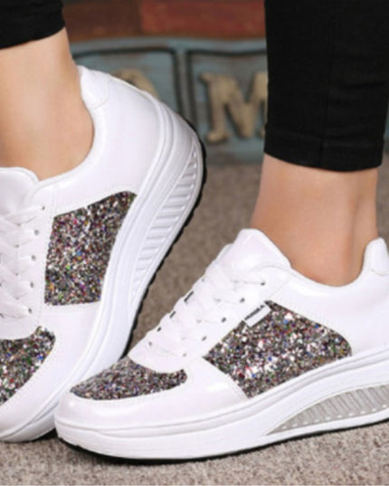Sequin women's sneakers