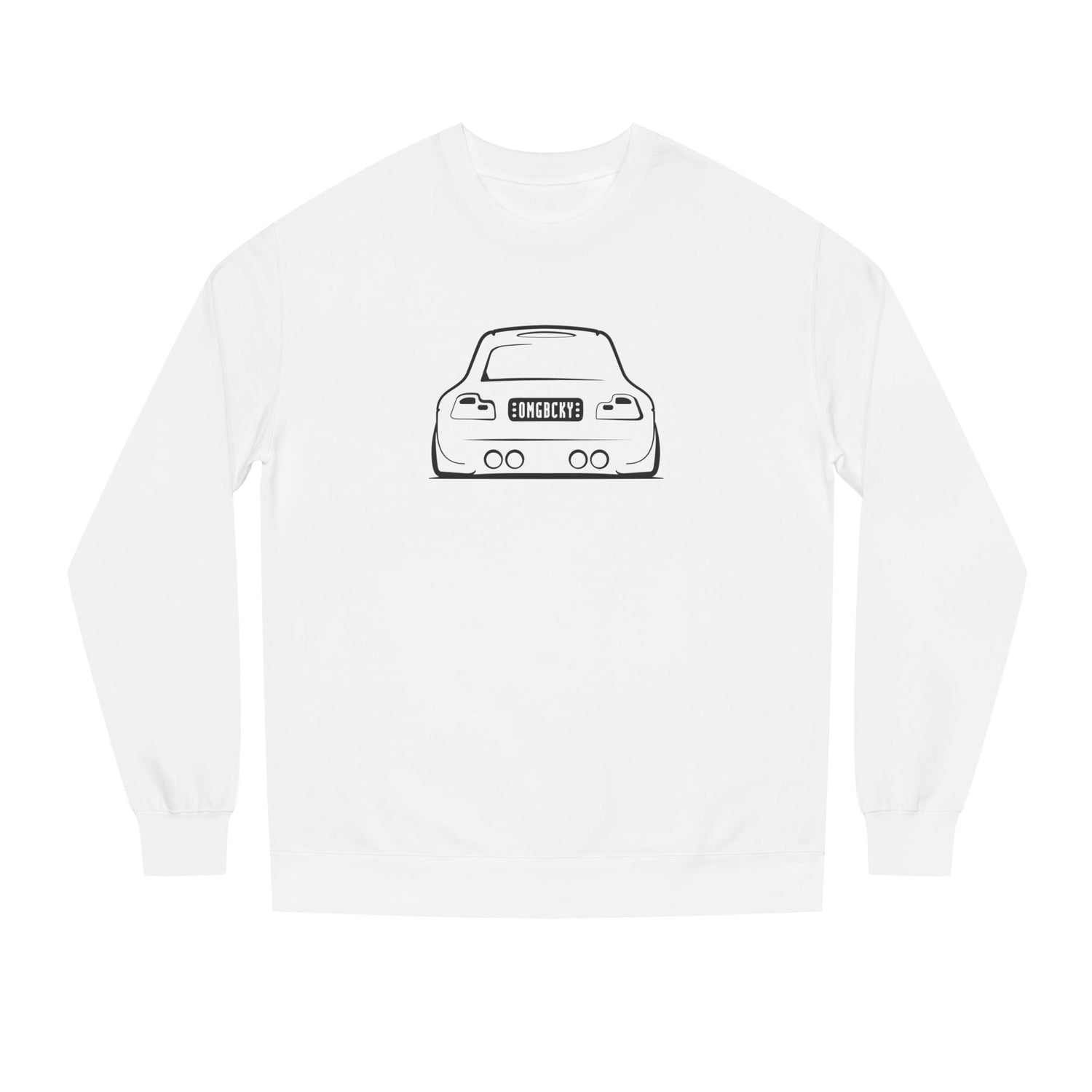 OMGBCKY Black Coupe Silhouette Sweatshirt - Unisex Independent Trading Company Crew Neck Fleece Sweatshirt