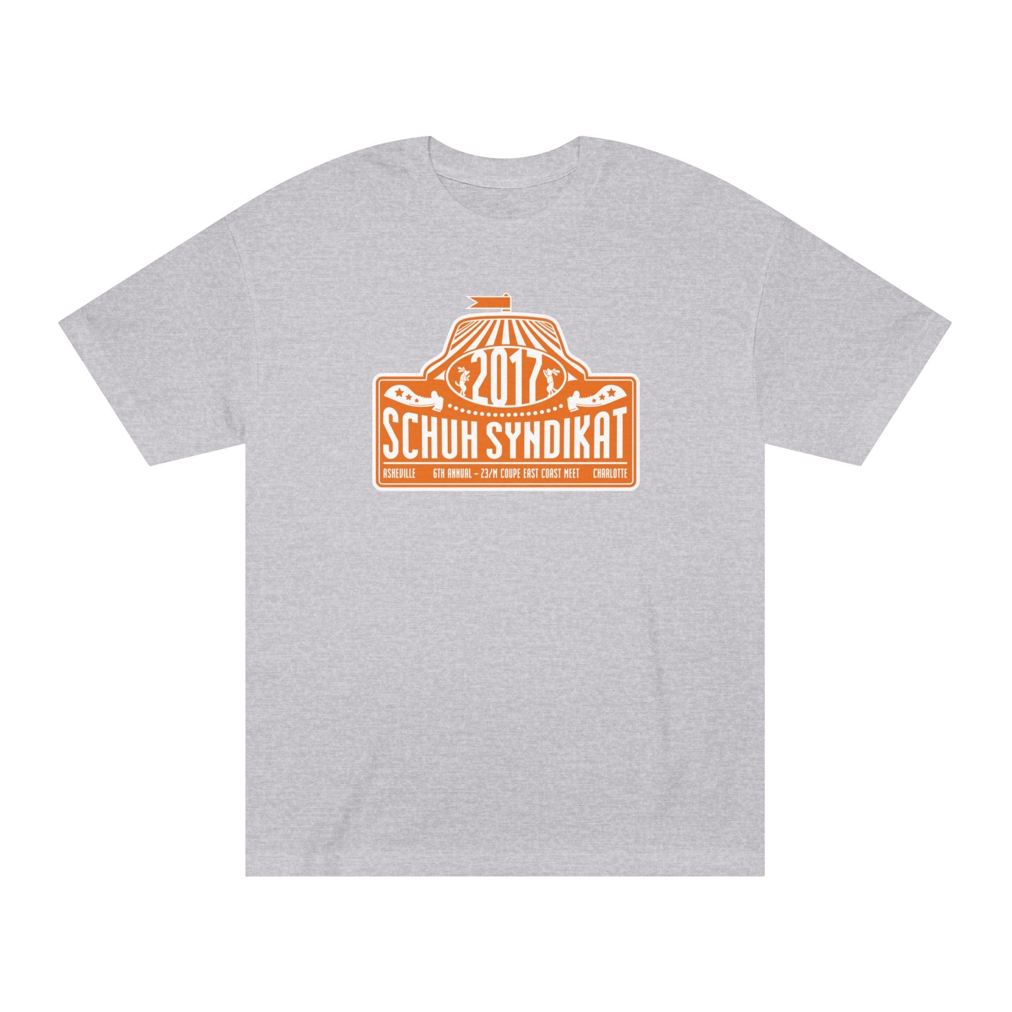 Schuh Syndikat "Rally Plate" Tee - Unisex American Apparel Classic T-Shirt