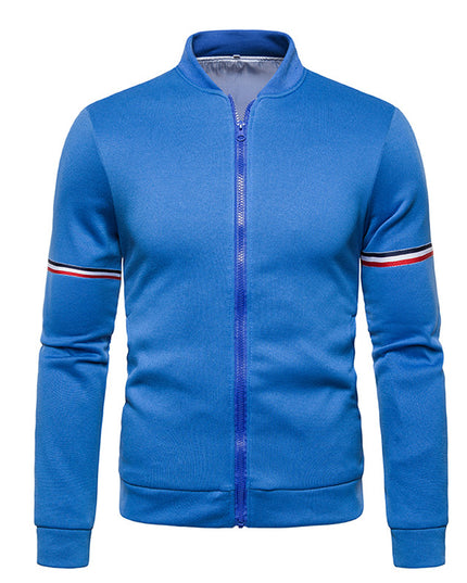 British Ribbon Stand Collar Mens Jacket