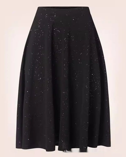 Skirt Printed Elastic Waist Slimming Skirt