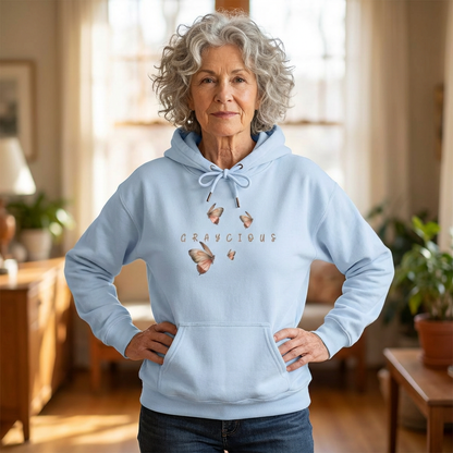 Butterfly Graphic Unisex Hoodie, Cozy Sweatshirt for Nature Lovers, Perfect Gift for Her, Birthday, Casual Wear, Spring Fashion