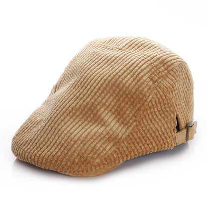Beret Hat Girl Corduroy Hat Baby Warm Hat