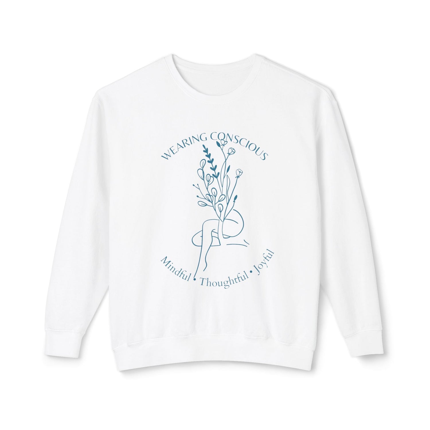Spring Mindfulness Crewneck Sweatshirt - Joyous and Conscious Design