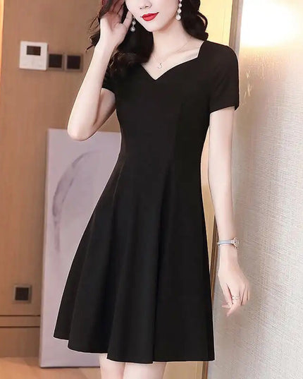 Collar Black Business Skirt Women's Summer Wear