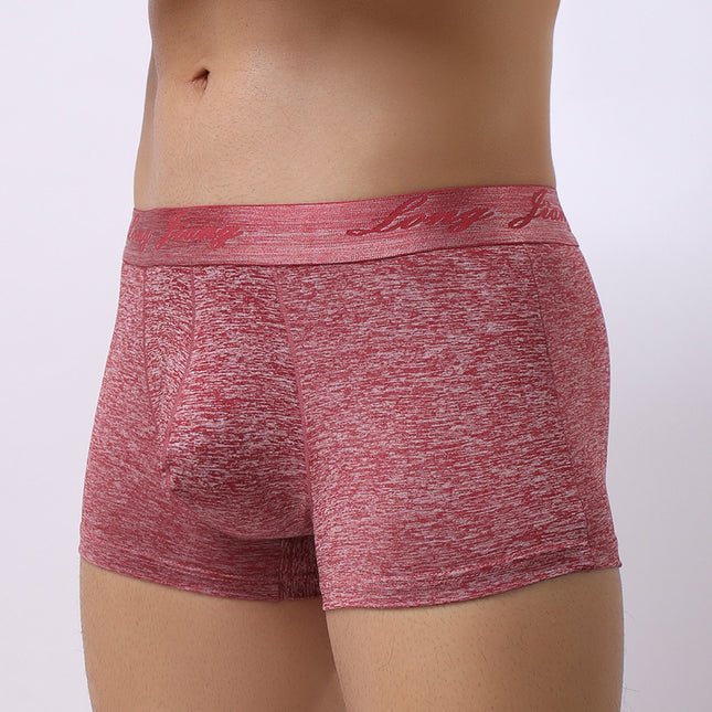 Boxer Shorts Mid Waist Trendy Young Men Boxer