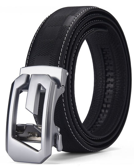 Mens Leather Belt With Lettering
