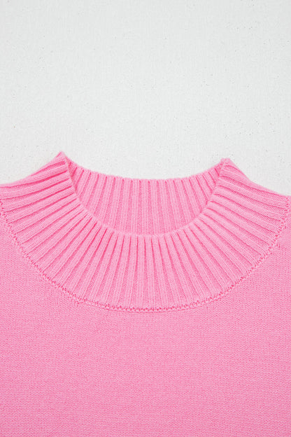 Heart Graphic Cropped Short Sleeve Sweater
