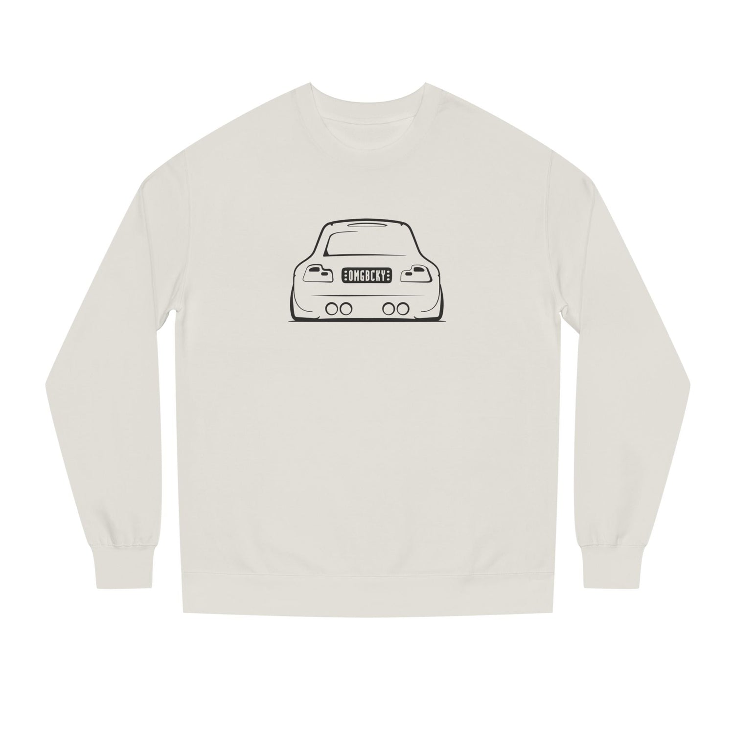 OMGBCKY Black Coupe Silhouette Sweatshirt - Unisex Independent Trading Company Crew Neck Fleece Sweatshirt