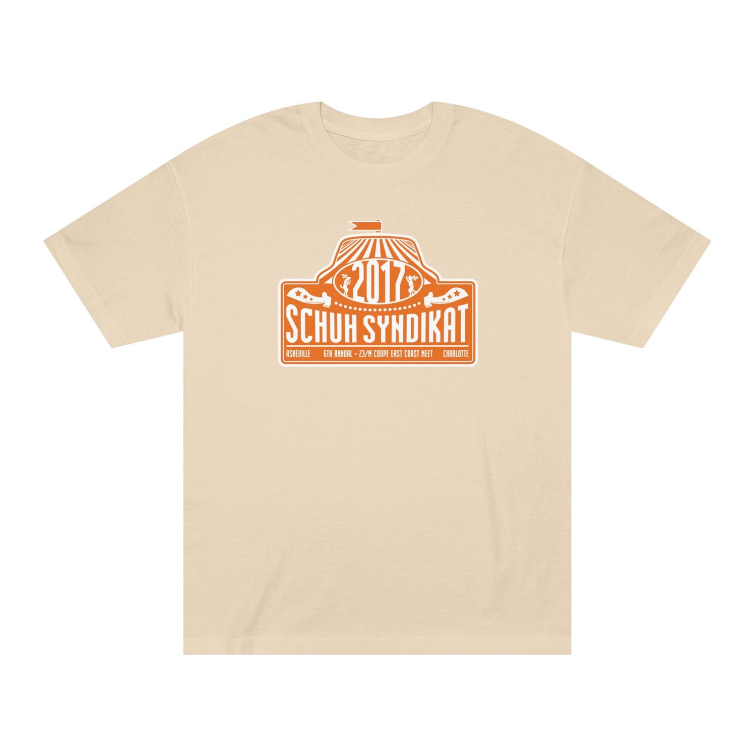 Schuh Syndikat "Rally Plate" Tee - Unisex American Apparel Classic T-Shirt