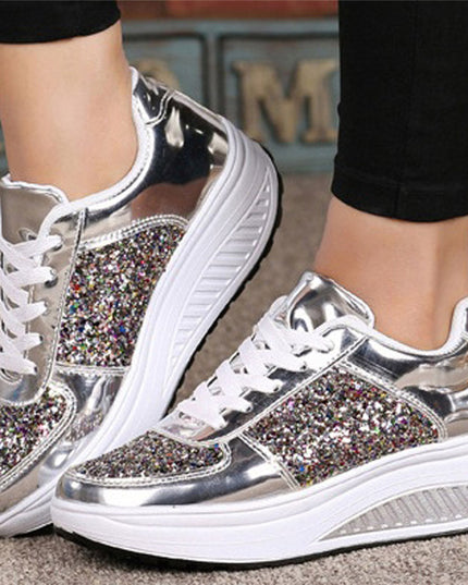 Sequin women's sneakers