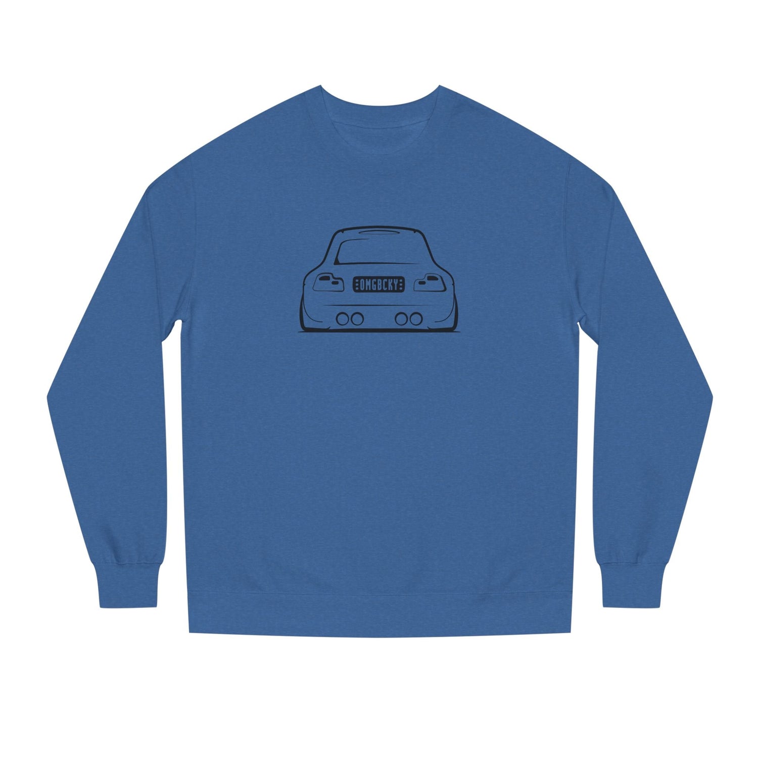 OMGBCKY Black Coupe Silhouette Sweatshirt - Unisex Independent Trading Company Crew Neck Fleece Sweatshirt