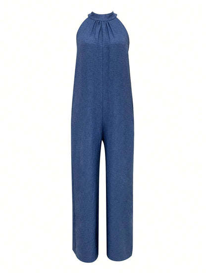 Sleeveless Halter Ruffled Young Women&