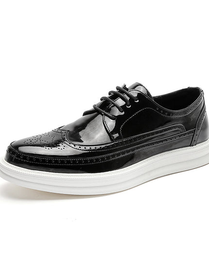 Mens Business Casual Korean Style Trendy British Mens Shoes