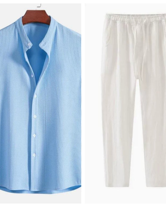 Short Sleeve Loose Shirt Top Summer Mens Clothing