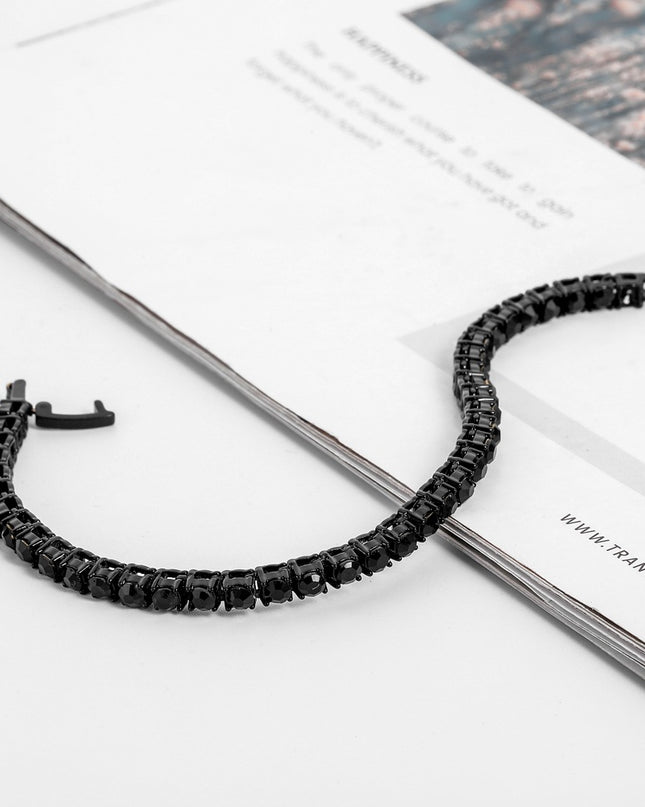 Mens Fashion Single Drain Diamond Bracelet