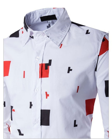 Mens Casual Long Sleeve Shirt