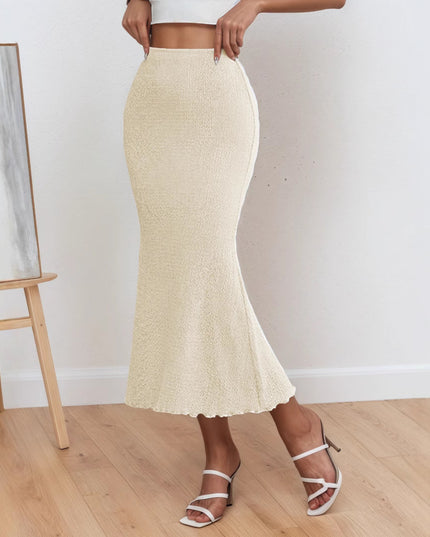 Elegant Sheath Mermaid Skirt Midi Skirt