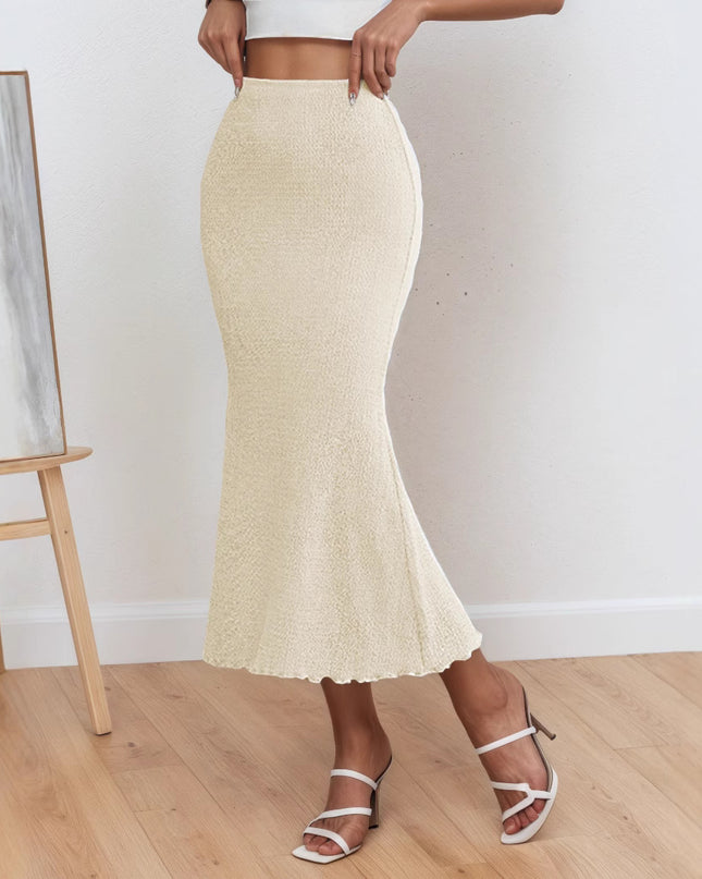 Elegant Sheath Mermaid Skirt Midi Skirt