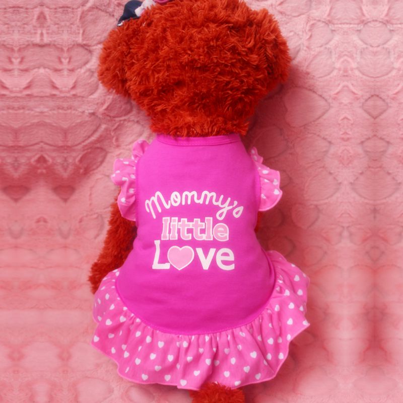Small Dog Summer Dresses Vest Top Clothes Puppy Pet Dress Skirt Coat Apparel Pets Cats Dog Shirts Girl