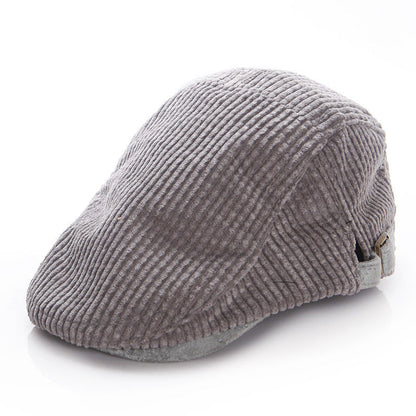 Beret Hat Girl Corduroy Hat Baby Warm Hat