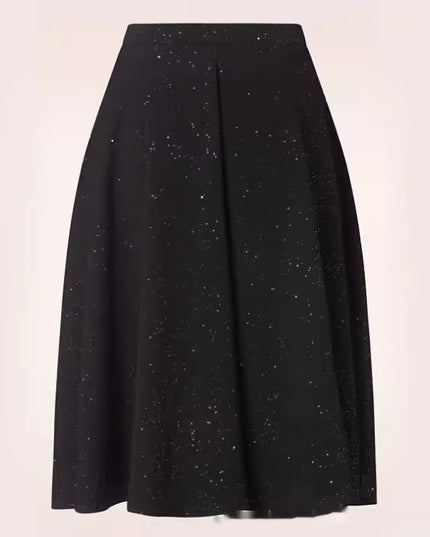 Skirt Printed Elastic Waist Slimming Skirt