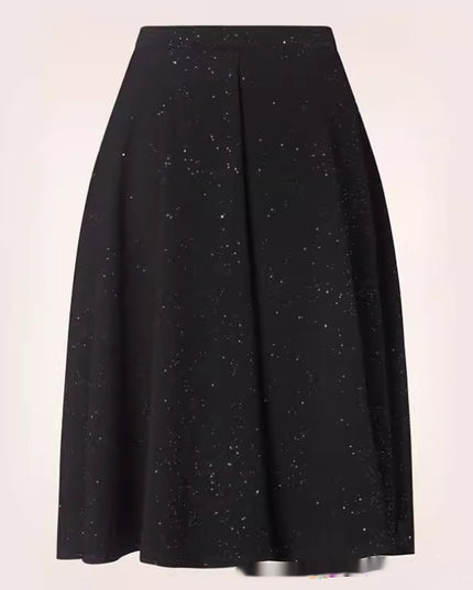 Skirt Printed Elastic Waist Slimming Skirt