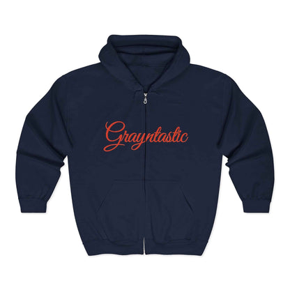 Grayntastic Zip Hoodie for Trendsetters, Cozy Unisex Sweatshirt, Holiday Gift, Casual Wear, Comfortable Layering Piece