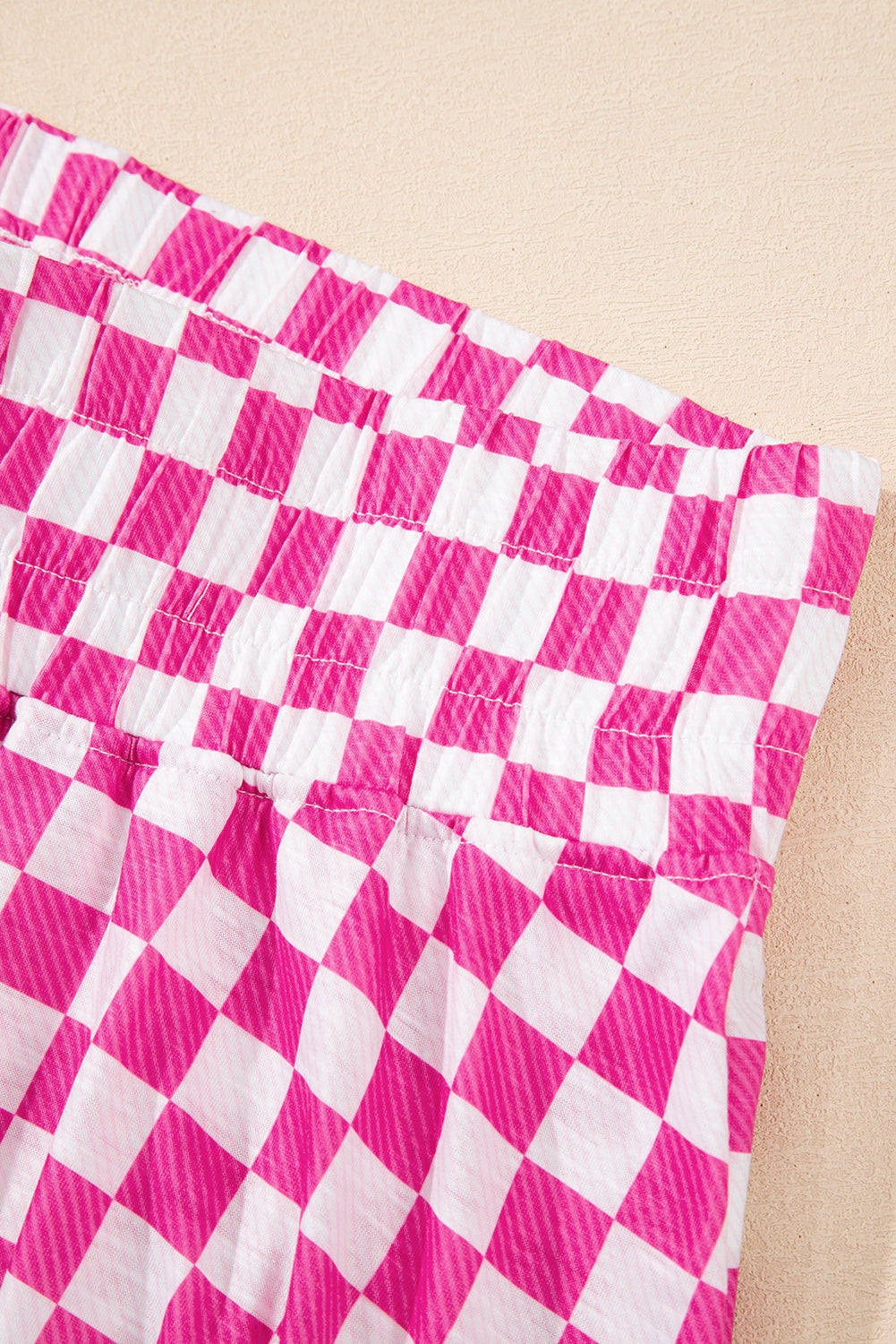 Checker T-Shirt &amp; High Waist Skort Set